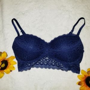 Lace Bandeau Push Up Bra   size 36C
